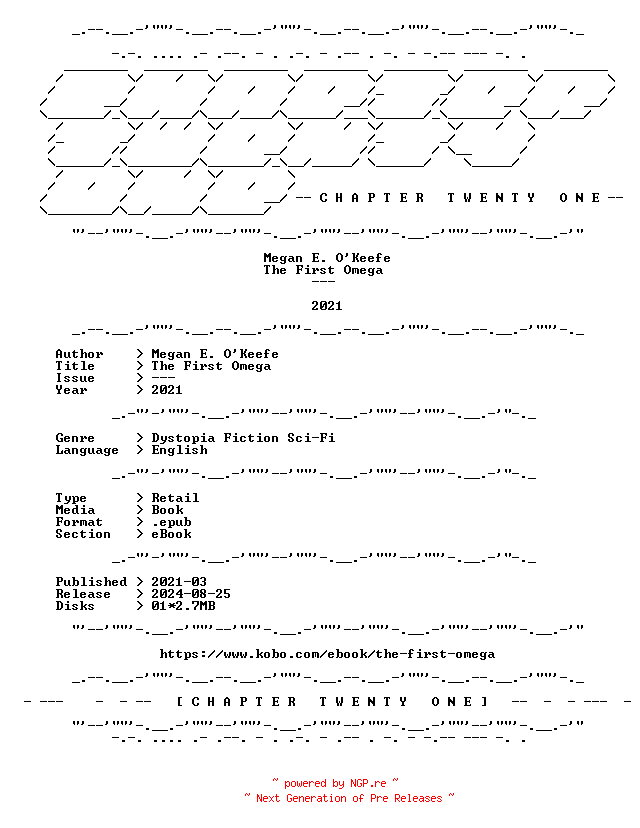 NFO for the release Megan.E.OKeefe.-.The.First.Omega.2021.RETAIL.EPUB.eBook-CTO by CTO