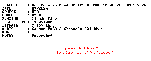 NFO for the release Der.Mann.im.Mond.S03E02.GERMAN.1080P.WEB.H264-WAYNE by WAYNE