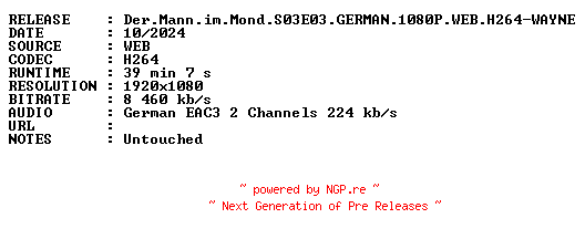NFO for the release Der.Mann.im.Mond.S03E03.GERMAN.1080P.WEB.H264-WAYNE by WAYNE