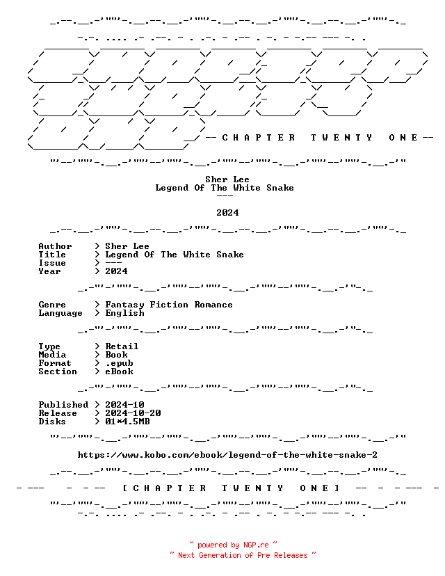 NFO for the release Sher.Lee.-.Legend.Of.The.White.Snake.2024.RETAIL.EPUB.eBook-CTO by CTO