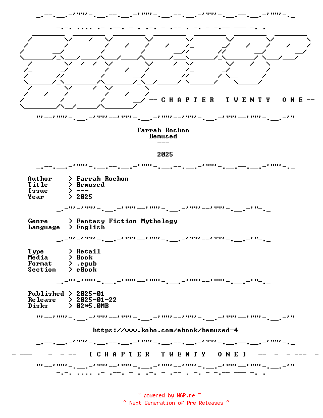 NFO for the release Farrah.Rochon.-.Bemused.2025.RETAIL.EPUB.eBook-CTO by CTO