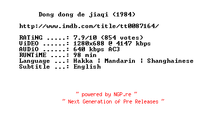 NFO for the release A.Summer.At.Grandpas.1984.720p.BluRay.x264-SUMMERX by SUMMERX