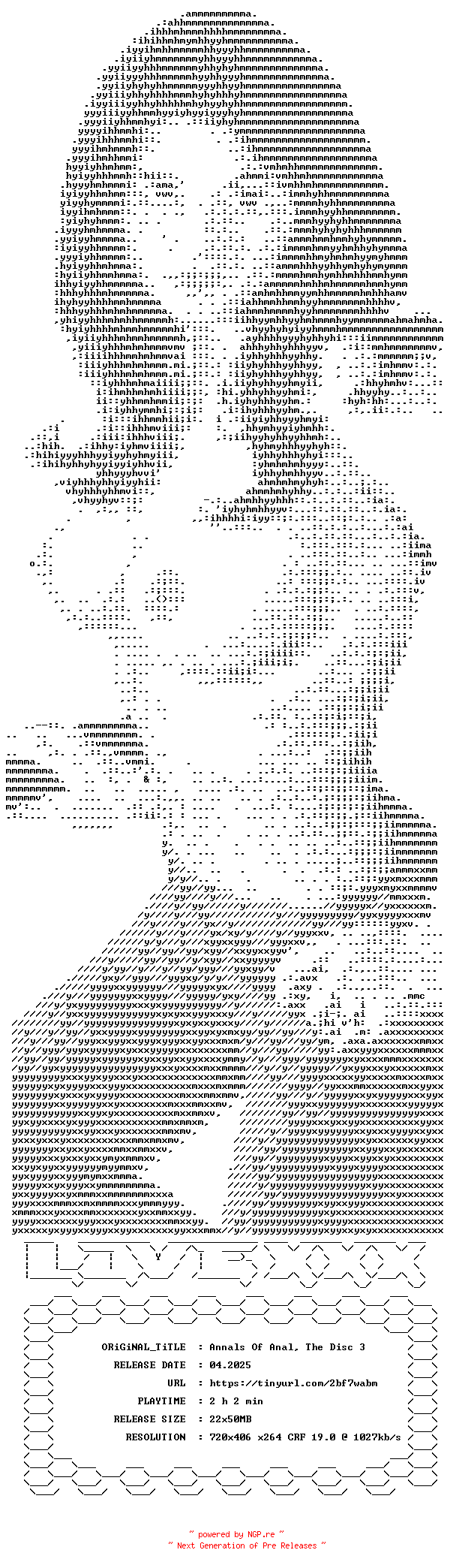 NFO for the release The.Annals.of.Anal.4.DiSC3.XXX.DVDRiP.X264-LOVEXXX by LOVEXXX