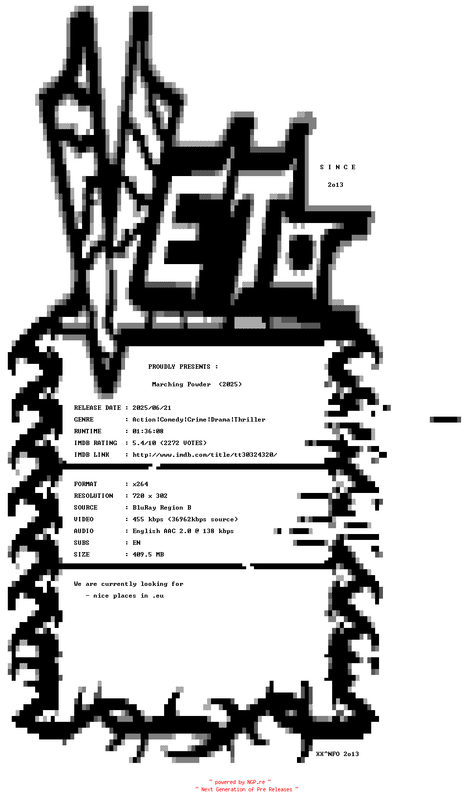 NFO for the release Marching.Powder.2025.BDRip.x264-VETO by VETO
