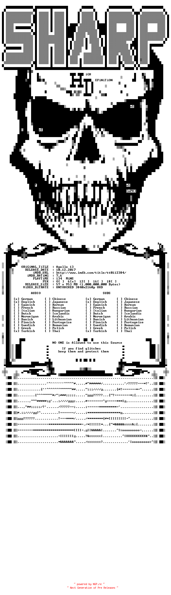 NFO for the release Apollo.13.1995.MULTi.COMPLETE.UHD.BLURAY-SharpHD by SharpHD
