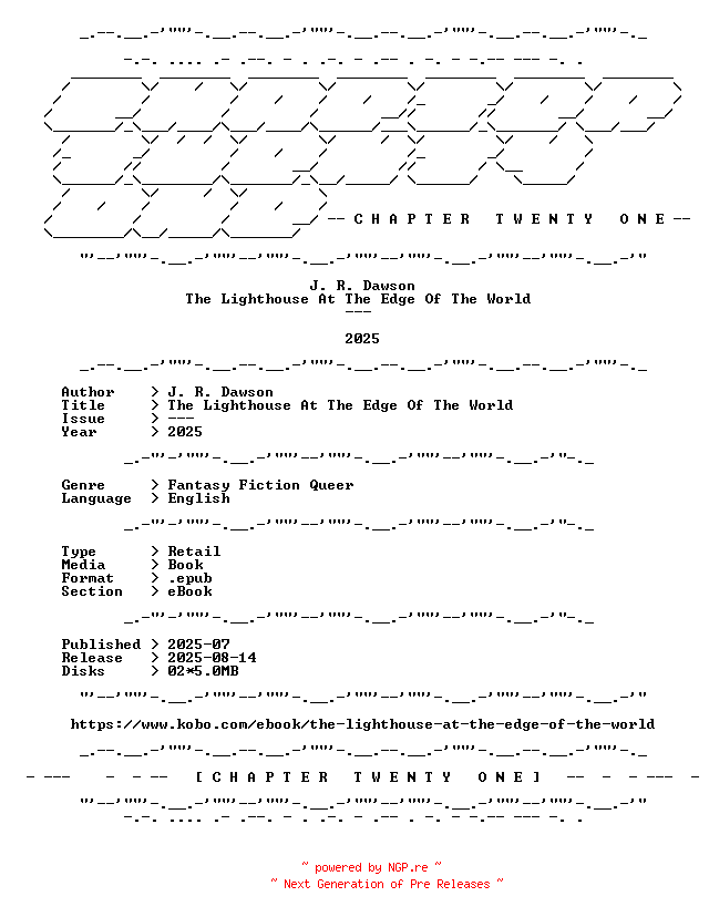 NFO for the release J.R.Dawson.-.The.Lighthouse.At.The.Edge.Of.The.World.2025.RETAIL.EPUB.eBook-CTO by CTO