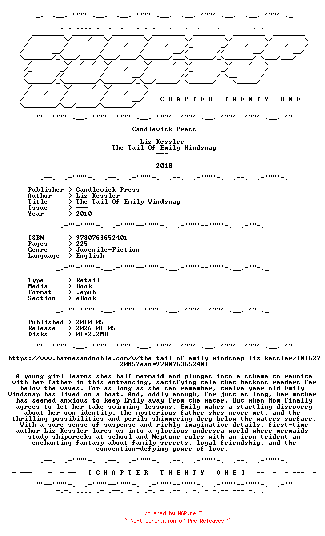 NFO for the release Liz.Kessler.-.The.Tail.Of.Emily.Windsnap.2010.RETAIL.EPUB.eBook-CTO by CTO