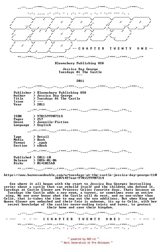 NFO for the release Jessica.Day.George.-.Tuesdays.At.The.Castle.2011.RETAIL.EPUB.eBook-CTO by CTO