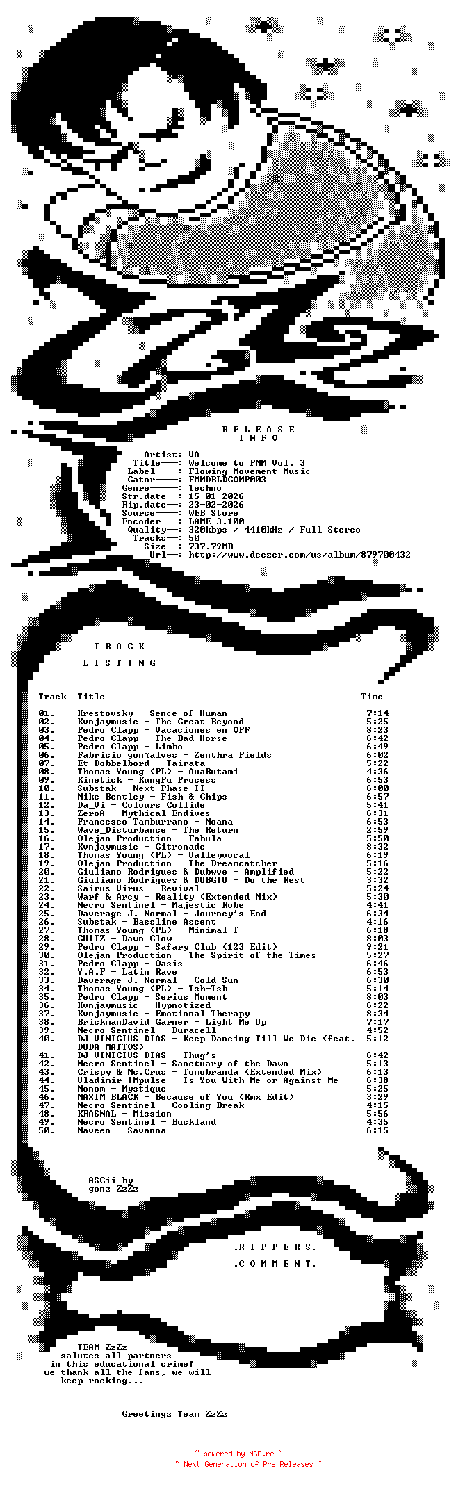 NFO for the release VA_-_Welcome_To_FMM_Vol_3-(FMMDBLDCOMP003)-WEB-2026-ZzZz by ZzZz