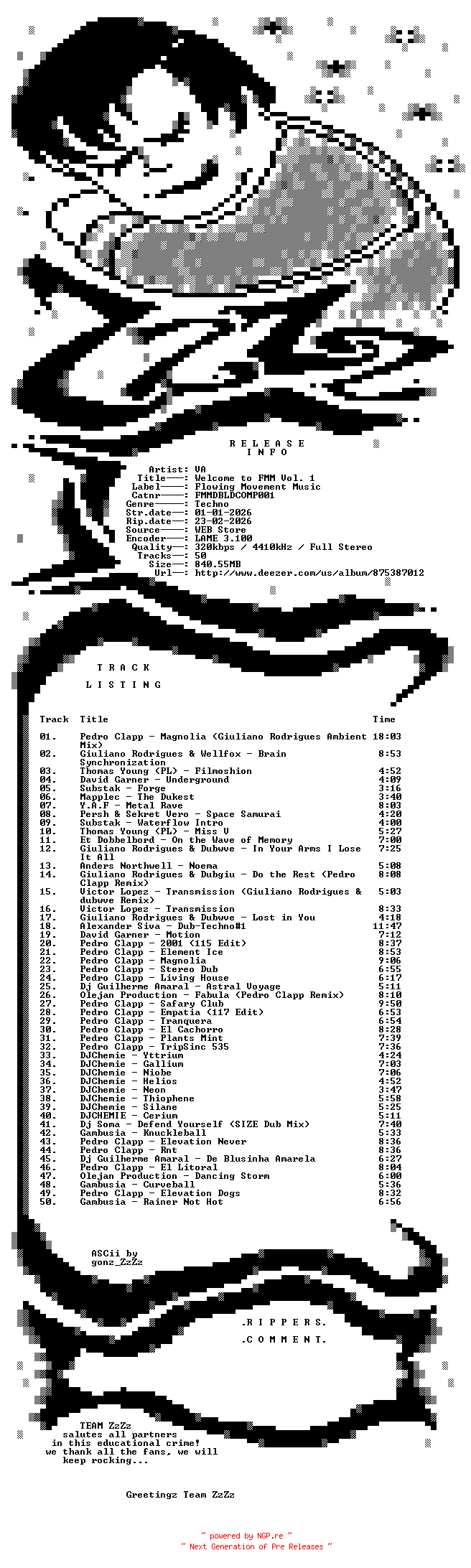 NFO for the release VA_-_Welcome_To_FMM_Vol_1-(FMMDBLDCOMP001)-WEB-2026-ZzZz by ZzZz