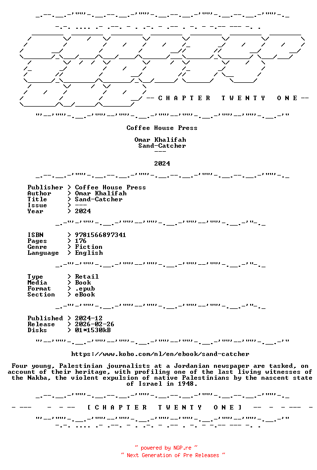 NFO for the release Omar.Khalifah.-.Sand-Catcher.2024.RETAIL.EPUB.eBook-CTO by CTO