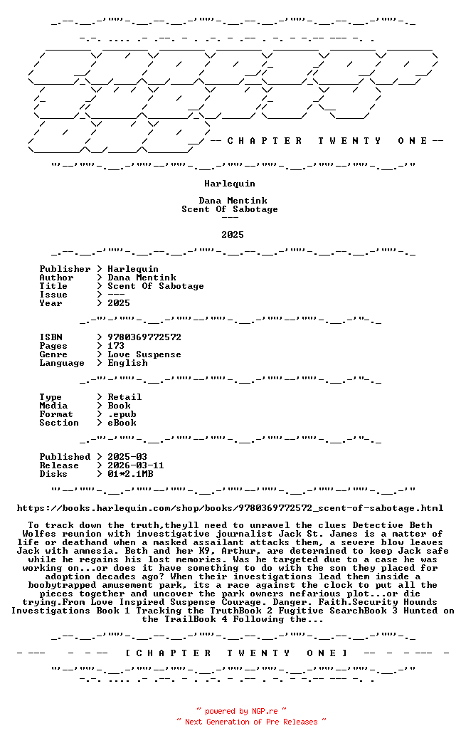 NFO for the release Dana.Mentink.-.Scent.Of.Sabotage.2025.RETAIL.EPUB.eBook-CTO by CTO