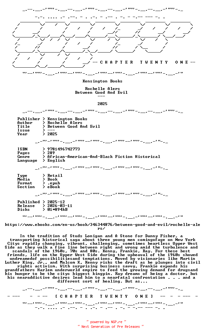NFO for the release Rochelle.Alers.-.Between.Good.And.Evil.2025.RETAIL.EPUB.eBook-CTO by CTO