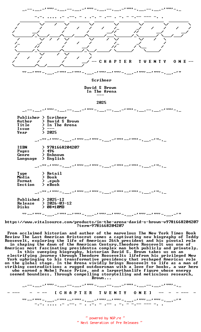 NFO for the release David.S.Brown.-.In.The.Arena.2025.RETAIL.EPUB.eBook-CTO by CTO