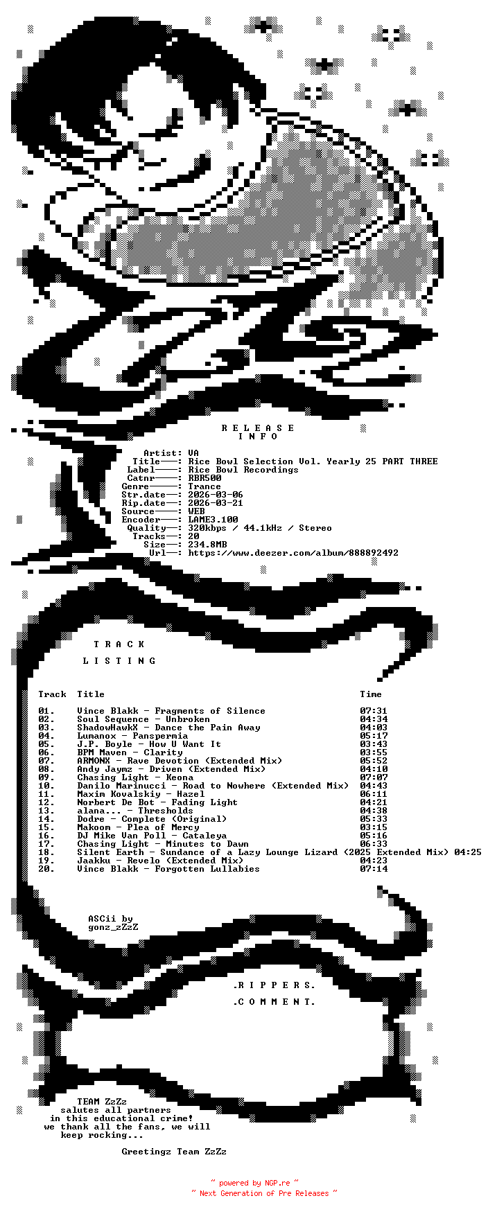 NFO for the release VA_-_Rice_Bowl_Selection_Vol_Yearly_25_PART_THREE-(RBR500)-WEB-2026-ZzZz by ZzZz