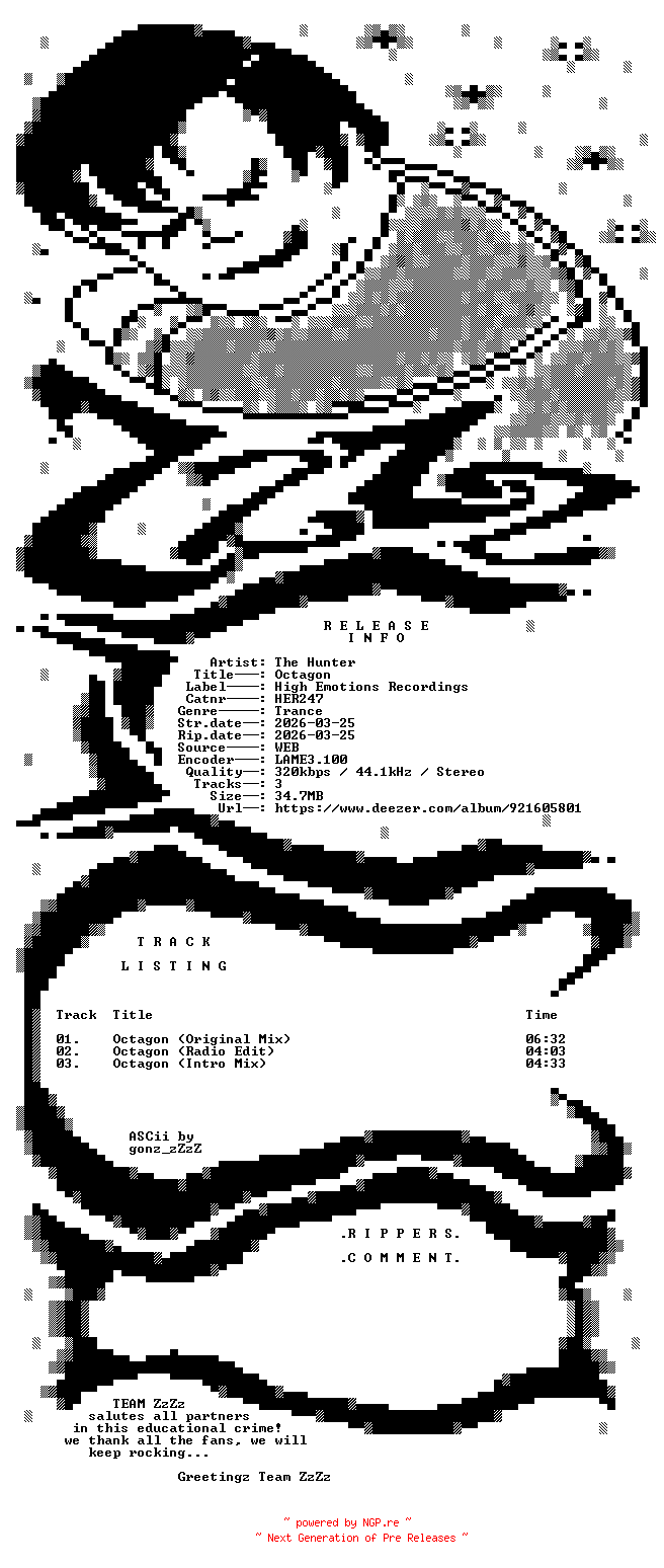 NFO for the release The_Hunter_-_Octagon-(HER247)-WEB-2026-ZzZz by ZzZz