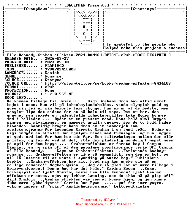 NFO for the release Elle.Kennedy.Graham.Effekten.2024.DANiSH.RETAiL.ePub.eBOOK-DECiPHER by DECiPHER
