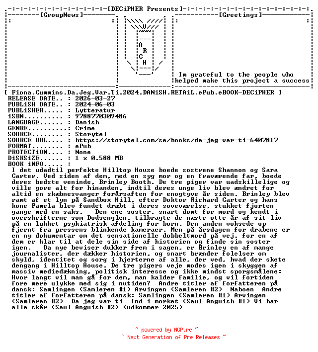 NFO for the release Fiona.Cummins.Da.Jeg.Var.Ti.2024.DANiSH.RETAiL.ePub.eBOOK-DECiPHER by DECiPHER
