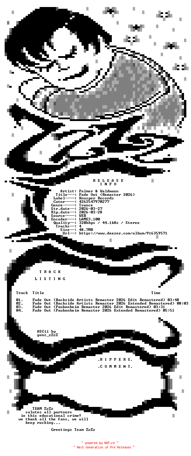NFO for the release Palmer_and_Waldmann_-_Fade_Out_(Remaster_2026)-(4262547970277)-WEB-2026-ZzZz by ZzZz
