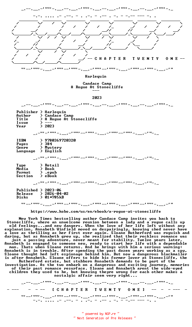 NFO for the release Candace.Camp.-.A.Rogue.At.Stonecliffe.2023.RETAIL.EPUB.eBook-CTO by CTO