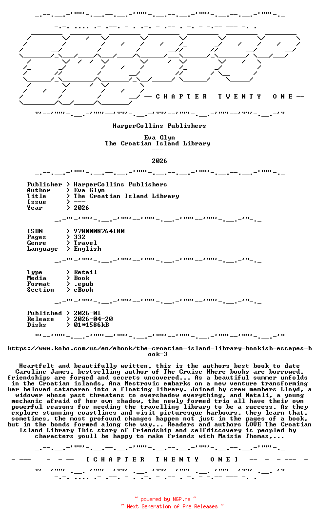 NFO for the release Eva.Glyn.-.The.Croatian.Island.Library.2026.RETAIL.EPUB.eBook-CTO by CTO