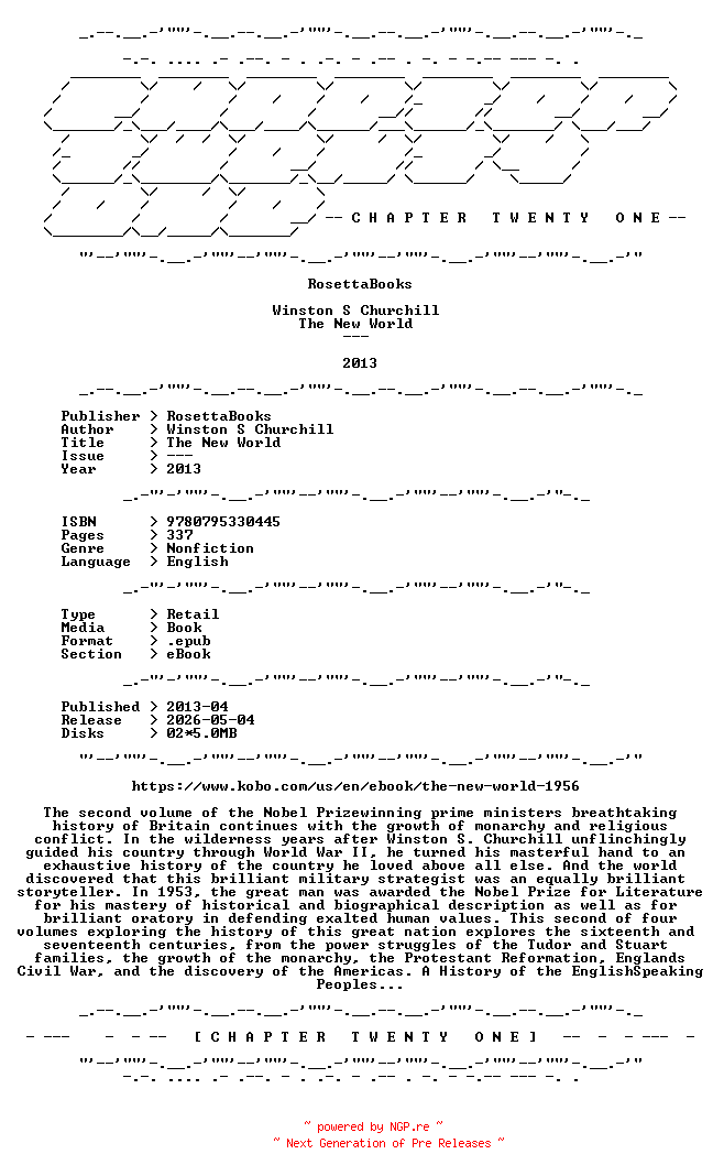 NFO for the release Winston.S.Churchill.-.The.New.World.2013.RETAIL.EPUB.eBook-CTO by CTO