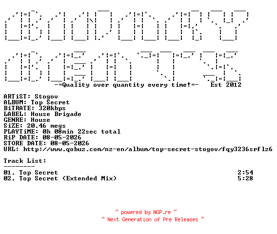 NFO for the release Stogov-Top_Secret-(BRI019s)-WEB-2026-BB by BB