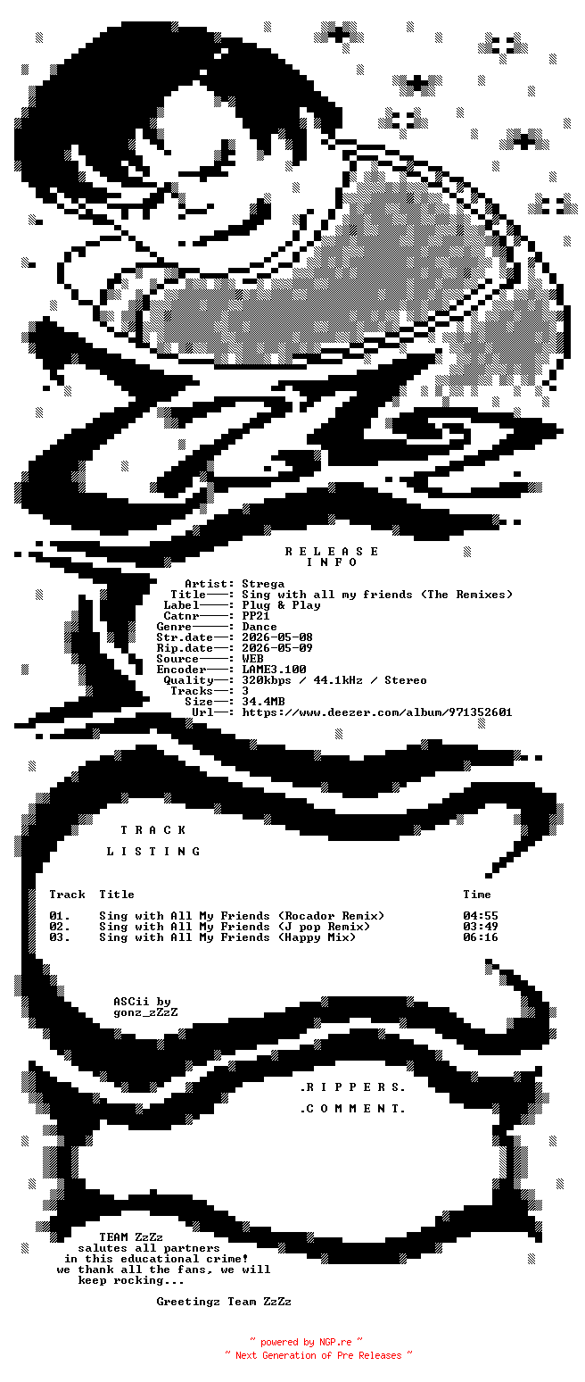 NFO for the release Strega_-_Sing_with_all_my_friends_(The_Remixes)-(PP21)-WEB-2026-ZzZz by ZzZz
