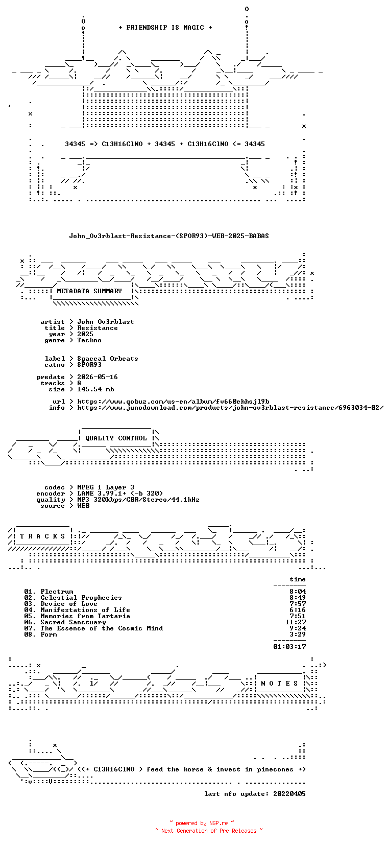 NFO for the release John_Ov3rblast-Resistance-(SPOR93)-WEB-2025-BABAS by BABAS