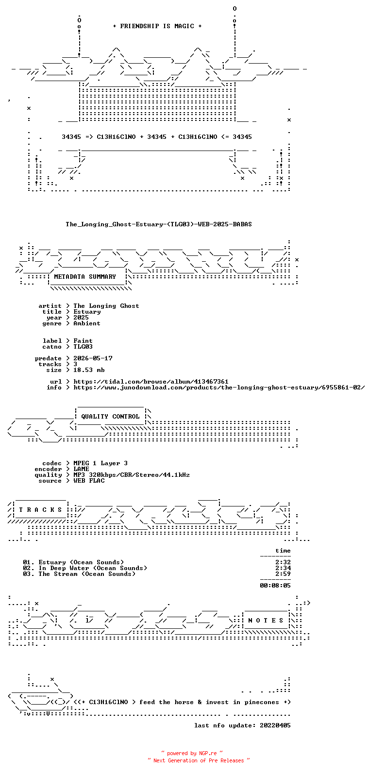 NFO for the release The_Longing_Ghost-Estuary-(TLG03)-WEB-2025-BABAS by BABAS