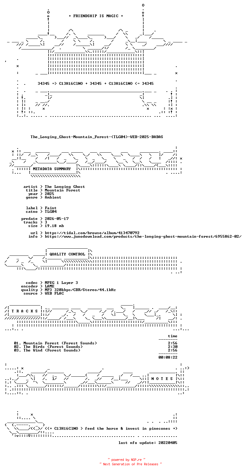 NFO for the release The_Longing_Ghost-Mountain_Forest-(TLG04)-WEB-2025-BABAS by BABAS