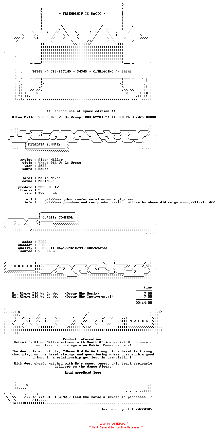 NFO for the release Alton_Miller-Where_Did_We_Go_Wrong-(MAKIN228)-24BIT-WEB-FLAC-2025-BABAS by BABAS