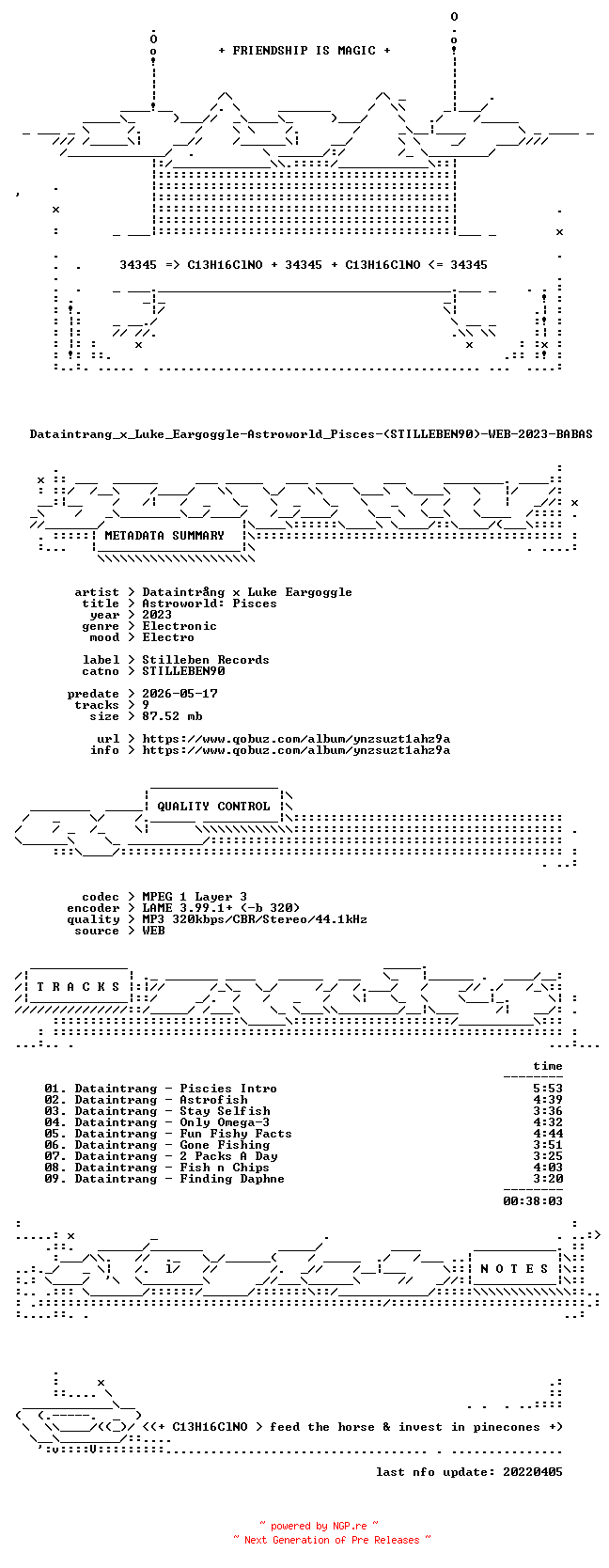 NFO for the release Dataintrang_x_Luke_Eargoggle-Astroworld_Pisces-(STILLEBEN90)-WEB-2023-BABAS by BABAS