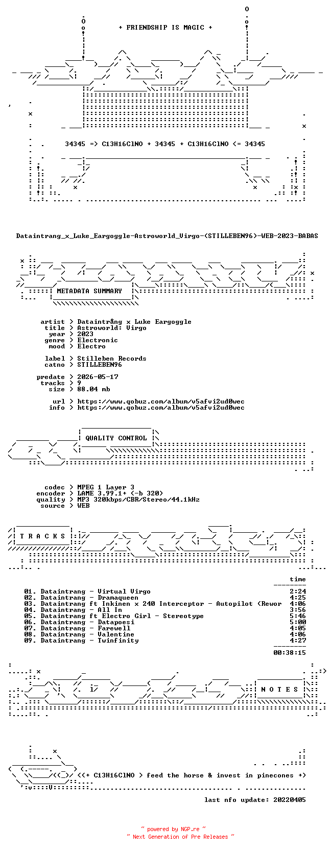 NFO for the release Dataintrang_x_Luke_Eargoggle-Astroworld_Virgo-(STILLEBEN96)-WEB-2023-BABAS by BABAS