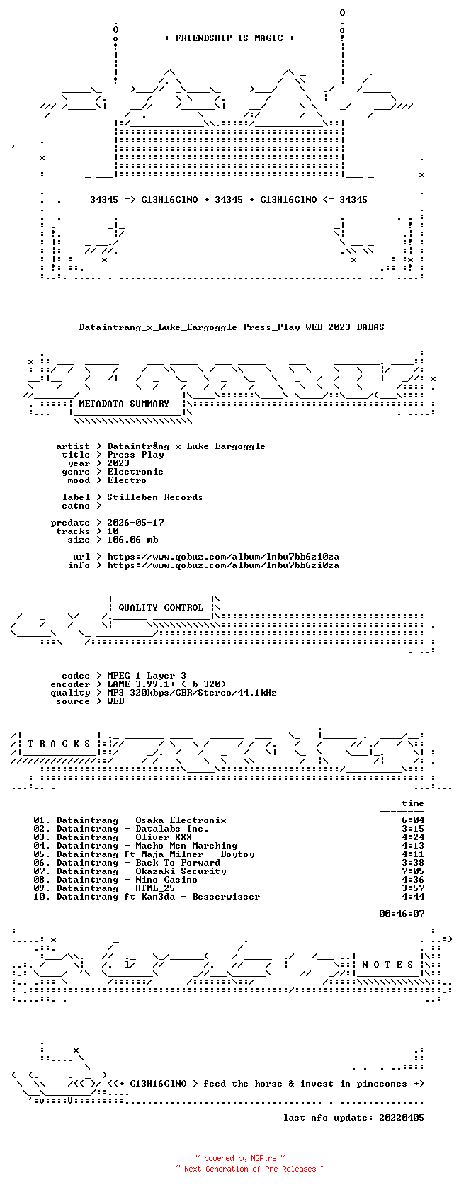 NFO for the release Dataintrang_x_Luke_Eargoggle-Press_Play-WEB-2023-BABAS by BABAS
