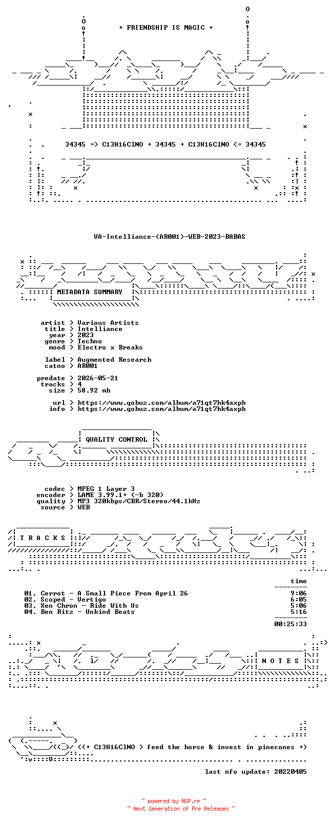 NFO for the release VA-Intelliance-(AR001)-WEB-2023-BABAS by BABAS