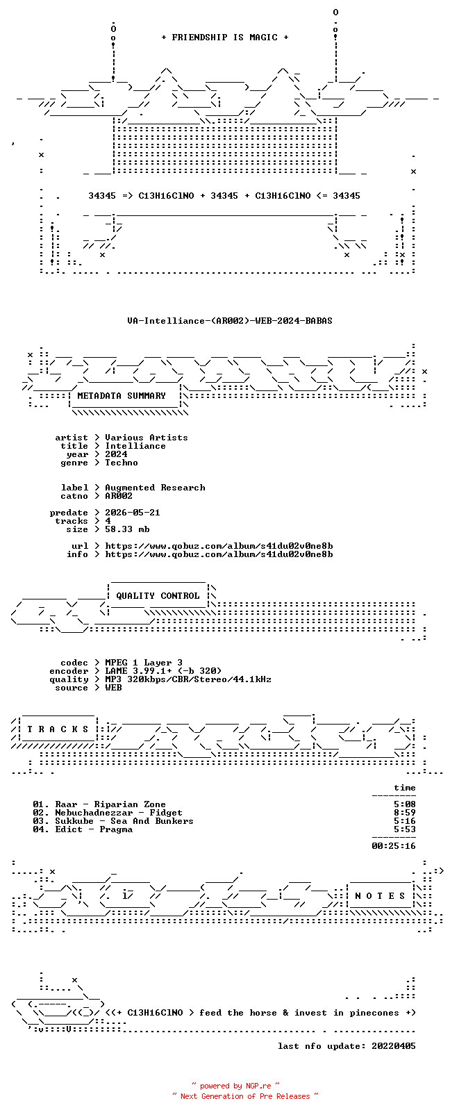 NFO for the release VA-Intelliance-(AR002)-WEB-2024-BABAS by BABAS