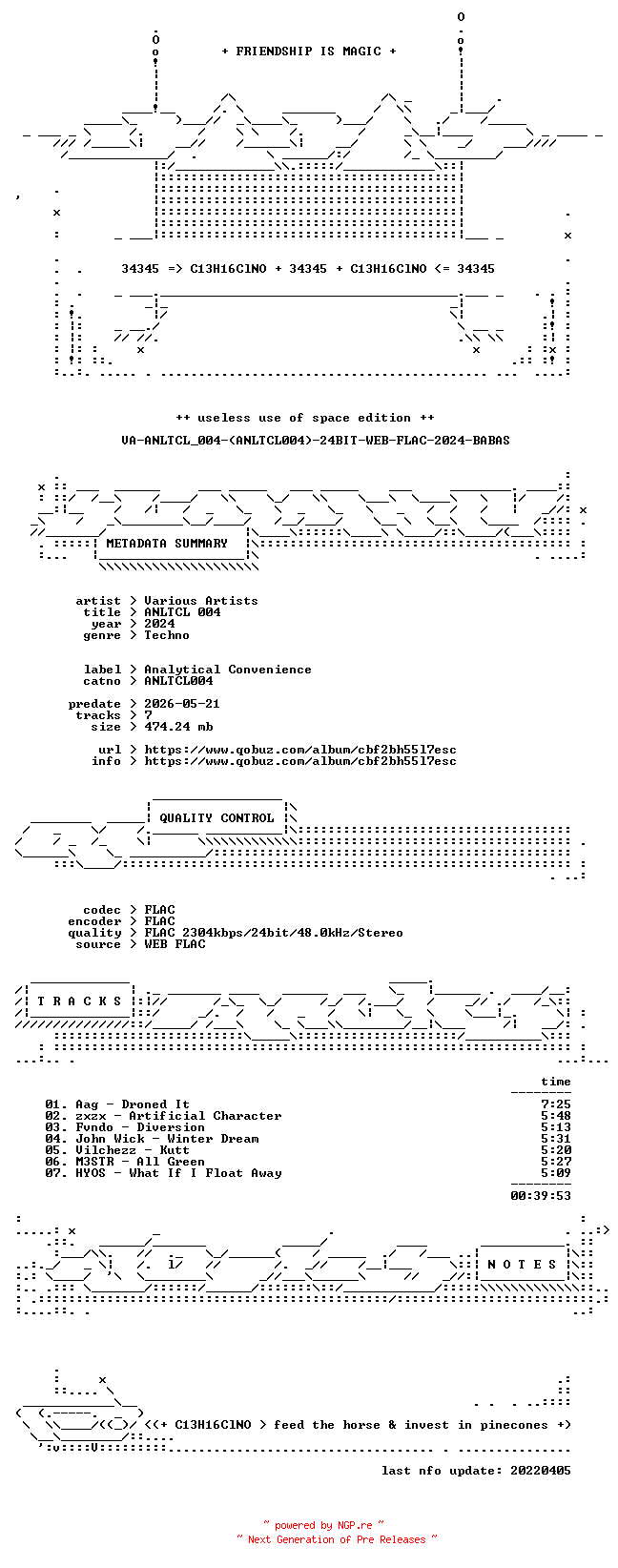 NFO for the release VA-ANLTCL_004-(ANLTCL004)-24BIT-WEB-FLAC-2024-BABAS by BABAS
