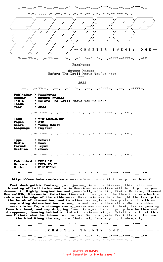 NFO for the release Autumn.Krause.-.Before.The.Devil.Knows.Youre.Here.2023.RETAIL.EPUB.eBook-CTO by CTO
