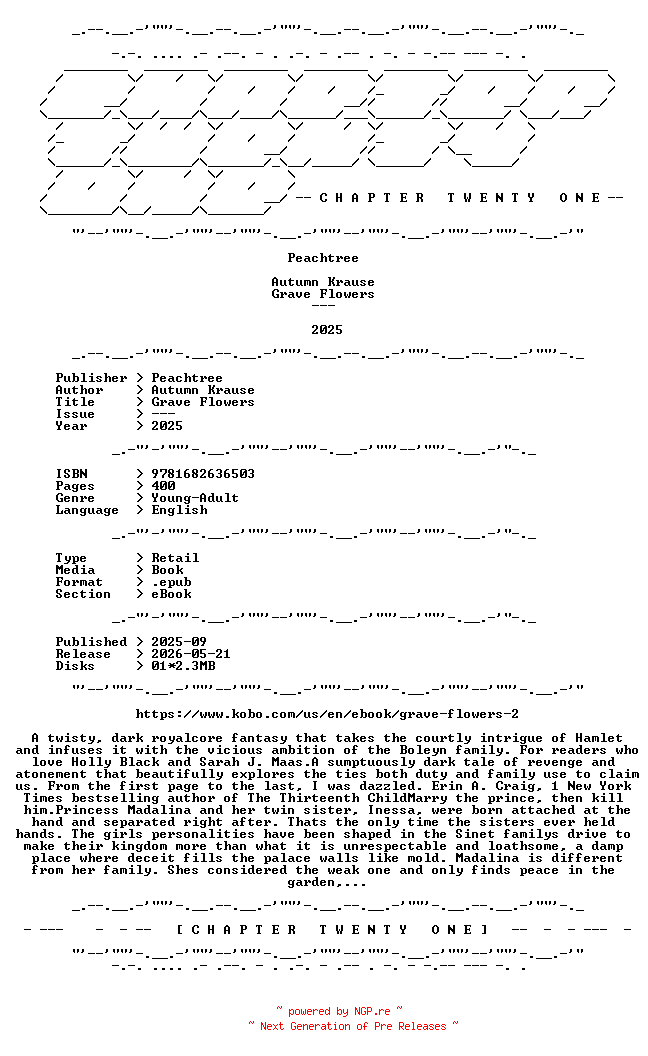 NFO for the release Autumn.Krause.-.Grave.Flowers.2025.RETAIL.EPUB.eBook-CTO by CTO