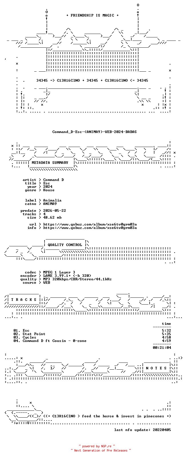 NFO for the release Command_D-Esc-(ANIMA9)-WEB-2024-BABAS by BABAS