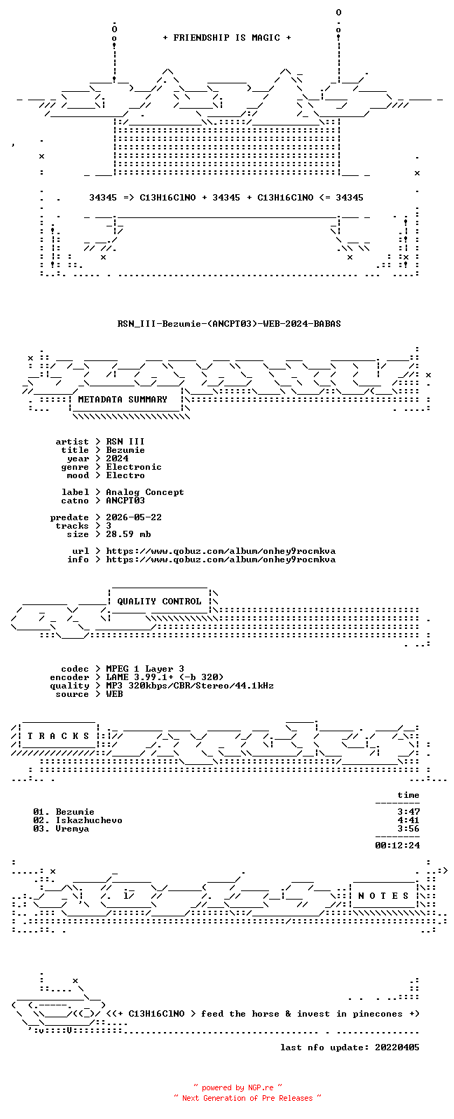 NFO for the release RSN_III-Bezumie-(ANCPT03)-WEB-2024-BABAS by BABAS