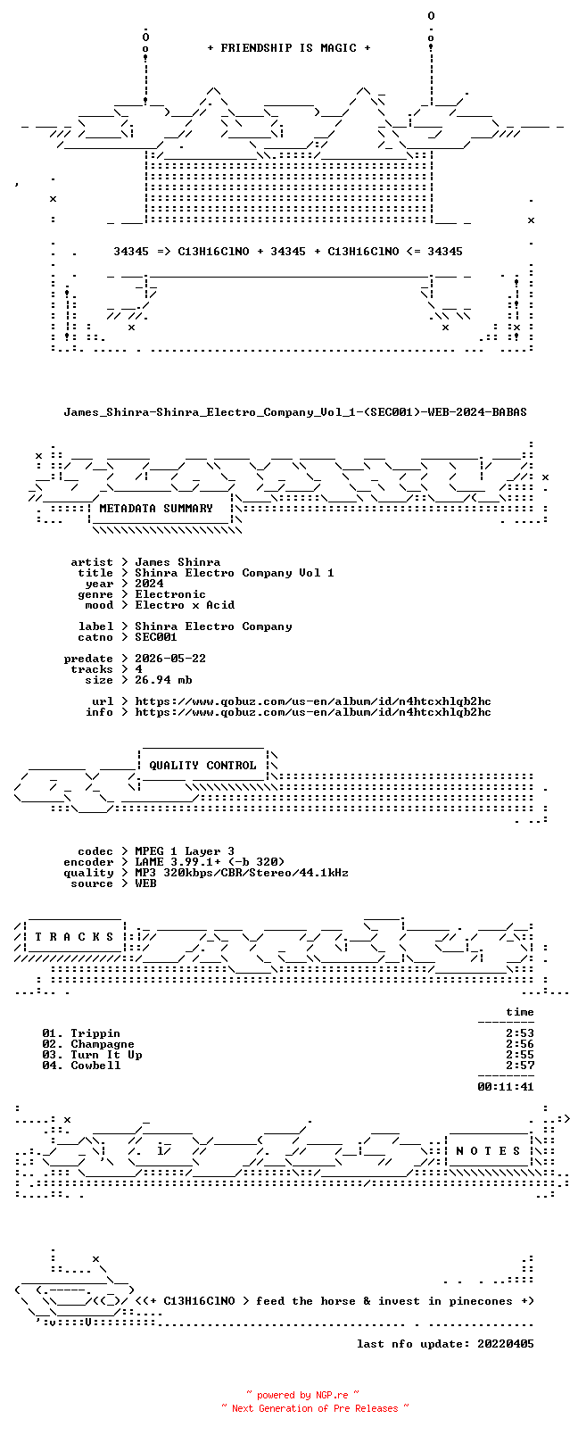 NFO for the release James_Shinra-Shinra_Electro_Company_Vol_1-(SEC001)-WEB-2024-BABAS by BABAS
