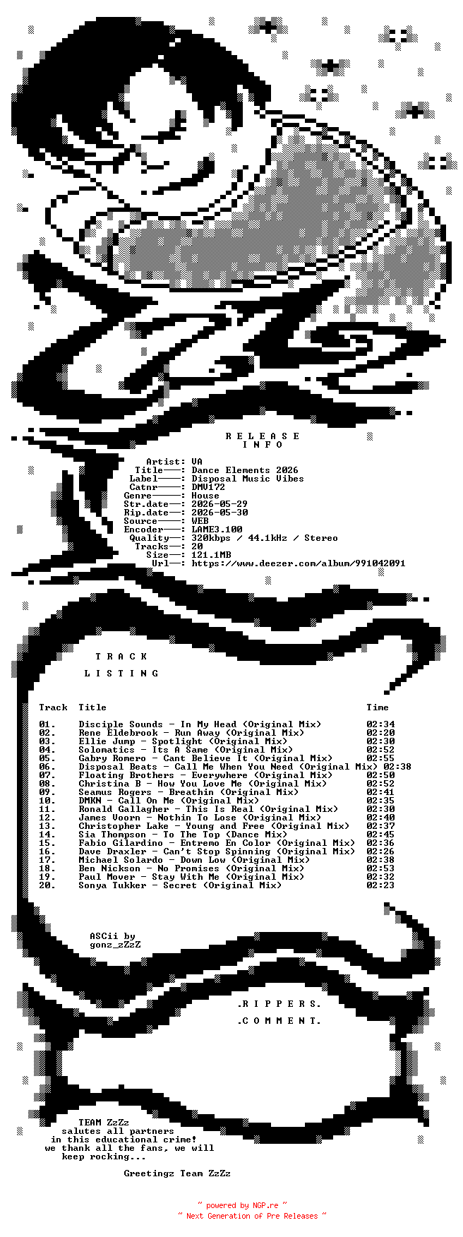 NFO for the release VA_-_Dance_Elements_2026-(DMV172)-WEB-2026-ZzZz by ZzZz