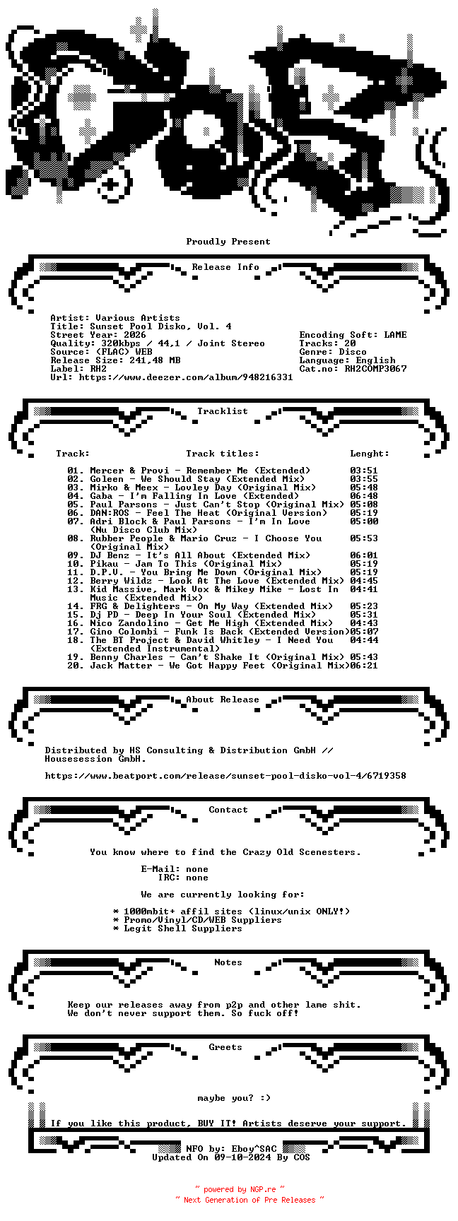 NFO for the release VA-Sunset_Pool_Disko_Vol._4-(RH2COMP3067)-WEB-2026-COS by COS
