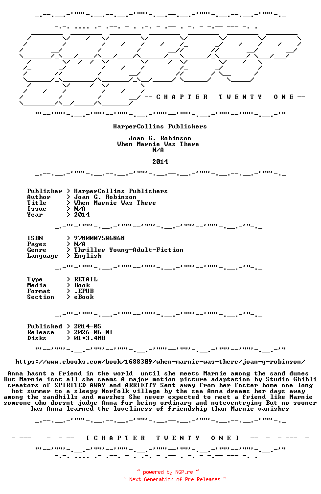 NFO for the release Joan.G.Robinson.-.When.Marnie.Was.There.2014.RETAIL.EPUB.eBook-CTO by CTO