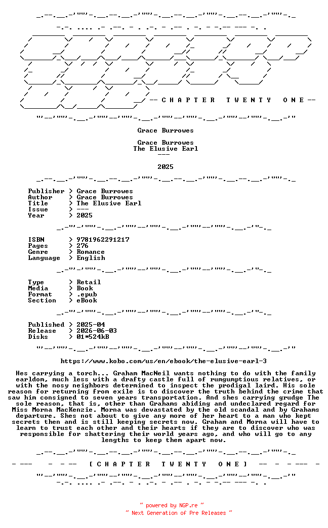 NFO for the release Grace.Burrowes.-.The.Elusive.Earl.2025.RETAIL.EPUB.eBook-CTO by CTO