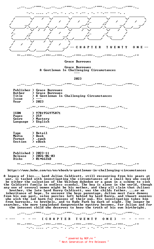 NFO for the release Grace.Burrowes.-.A.Gentleman.In.Challenging.Circumstances.2023.RETAIL.EPUB.eBook-CTO by CTO