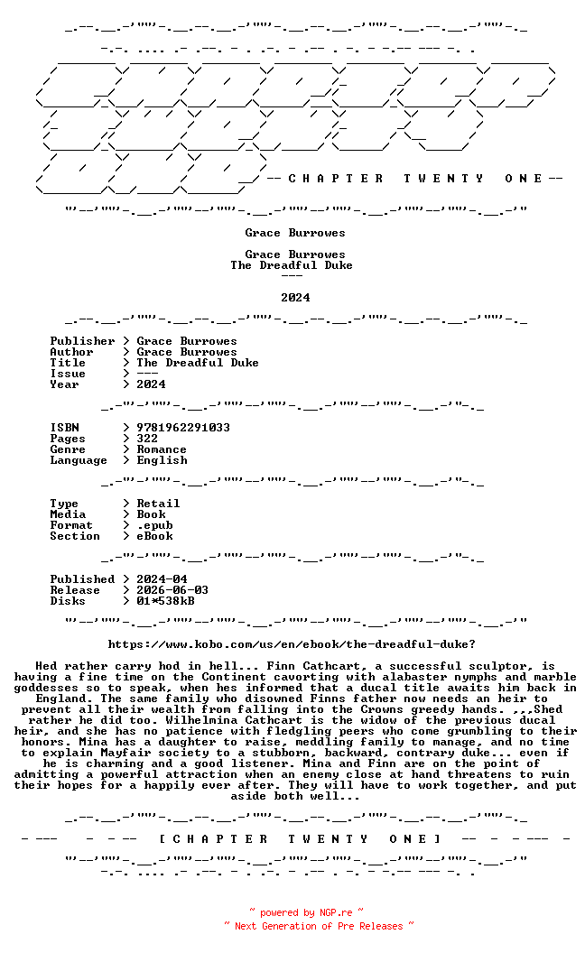 NFO for the release Grace.Burrowes.-.The.Dreadful.Duke.2024.RETAIL.EPUB.eBook-CTO by CTO