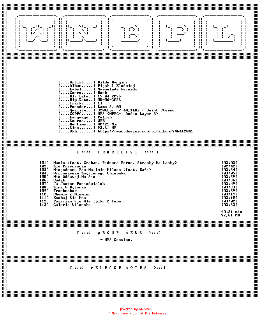 NFO for the release Dildo_Baggins-Pijak_I_Zlodziej-WEB-PL-2026-WNBPL by WNBPL